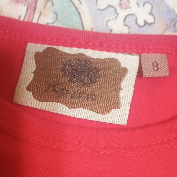 Vintage Couture Dress Of Many Colors Size 8 - Picture 6 of 8